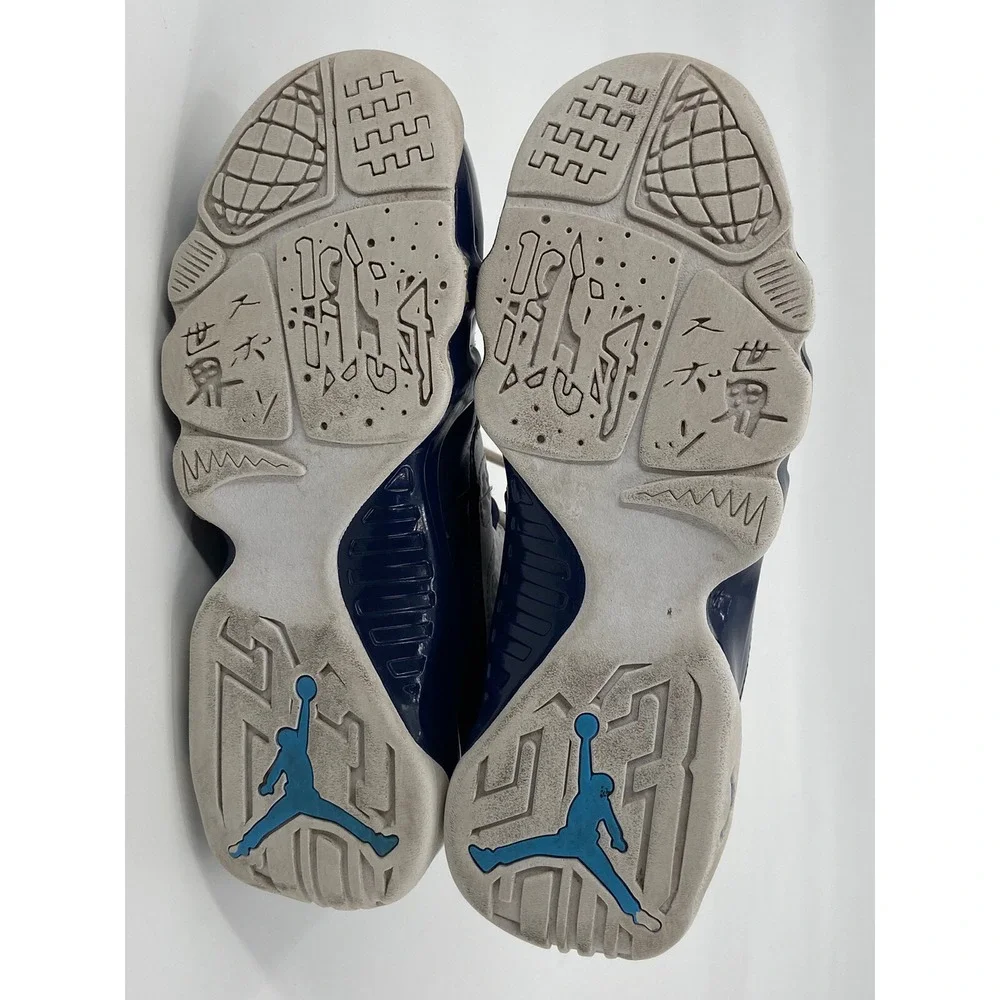 Air Jordan 9 Retro GS‎ White/Blue Size 4Y 302359-145
